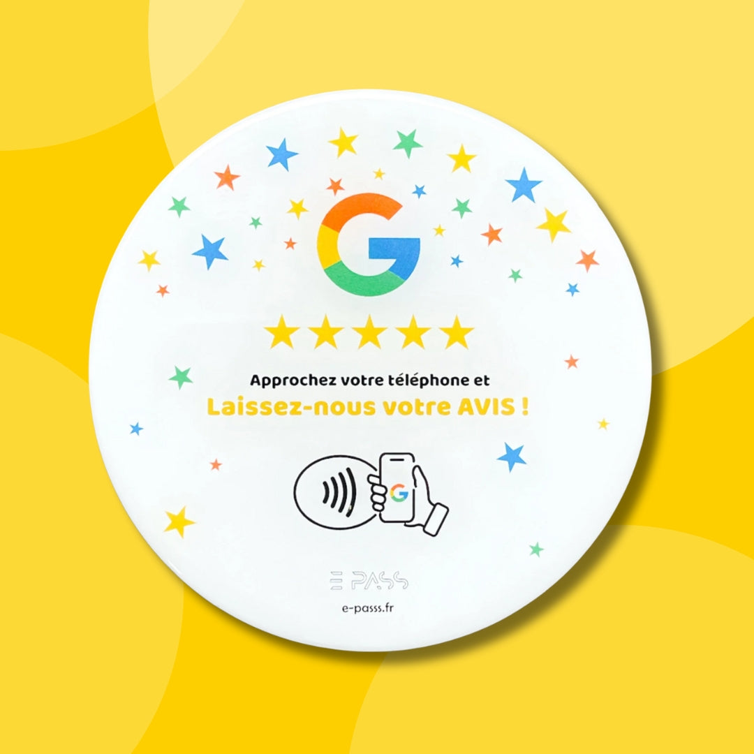 Plaque Avis Google