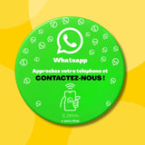 Plaque WhatsApp