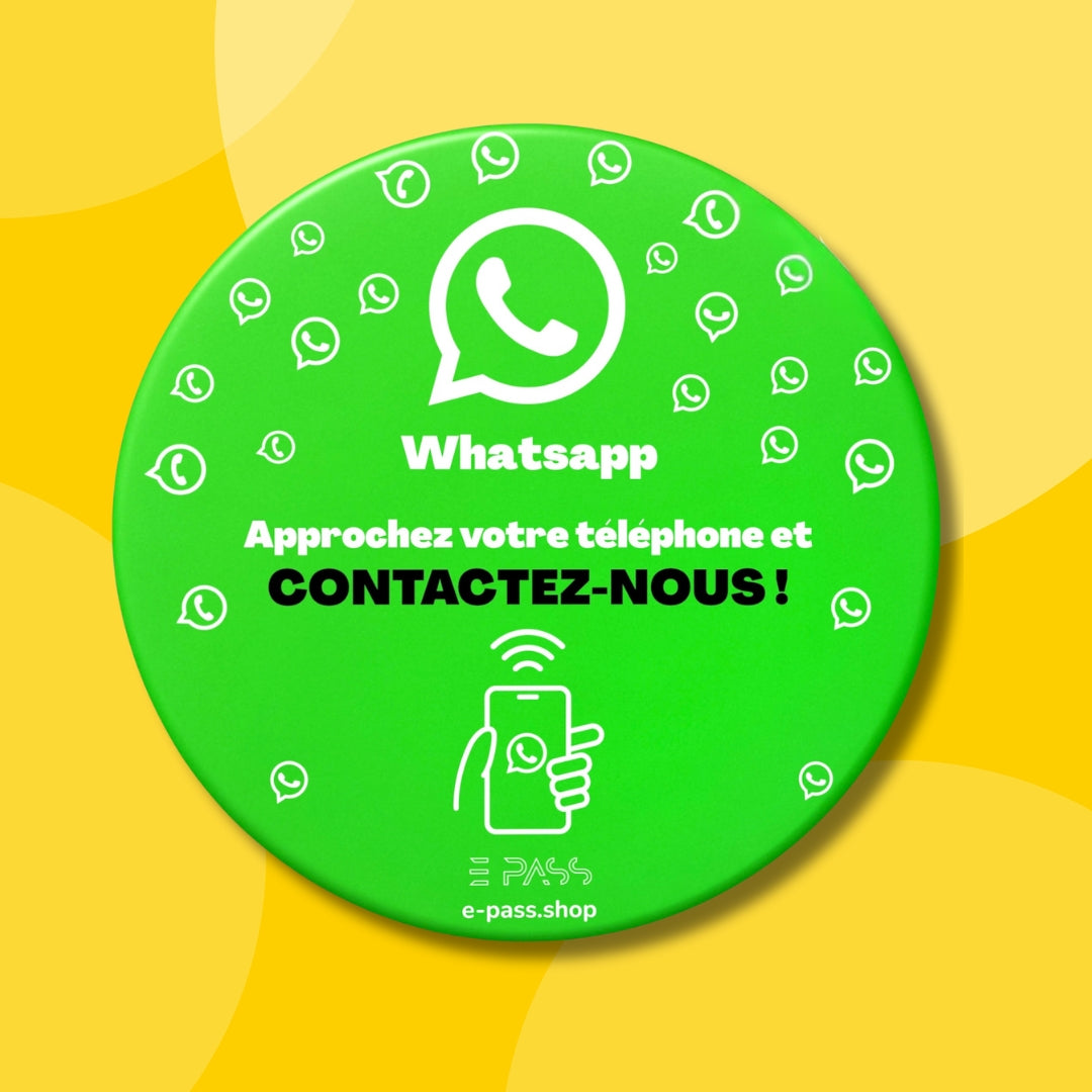 Plaque WhatsApp