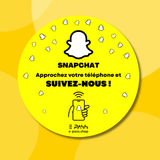 Plaque Snapchat