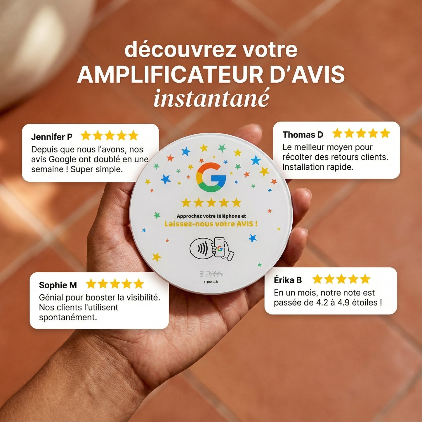 Plaque Avis Google