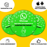 Plaque WhatsApp