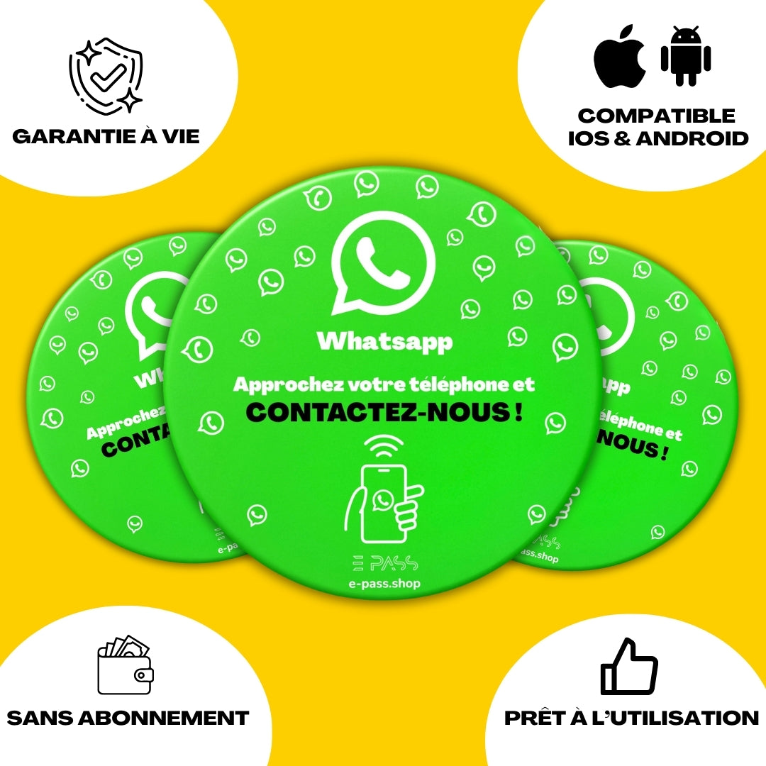 Plaque WhatsApp