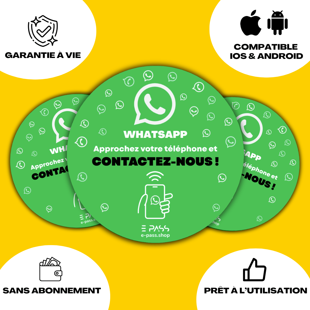 Plaque WhatsApp