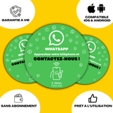 Plaque WhatsApp