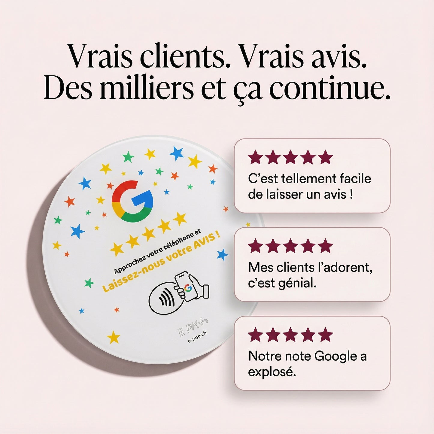 Plaque Avis Google
