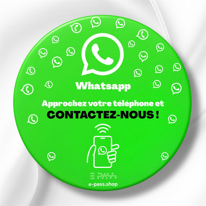 Plaque WhatsApp