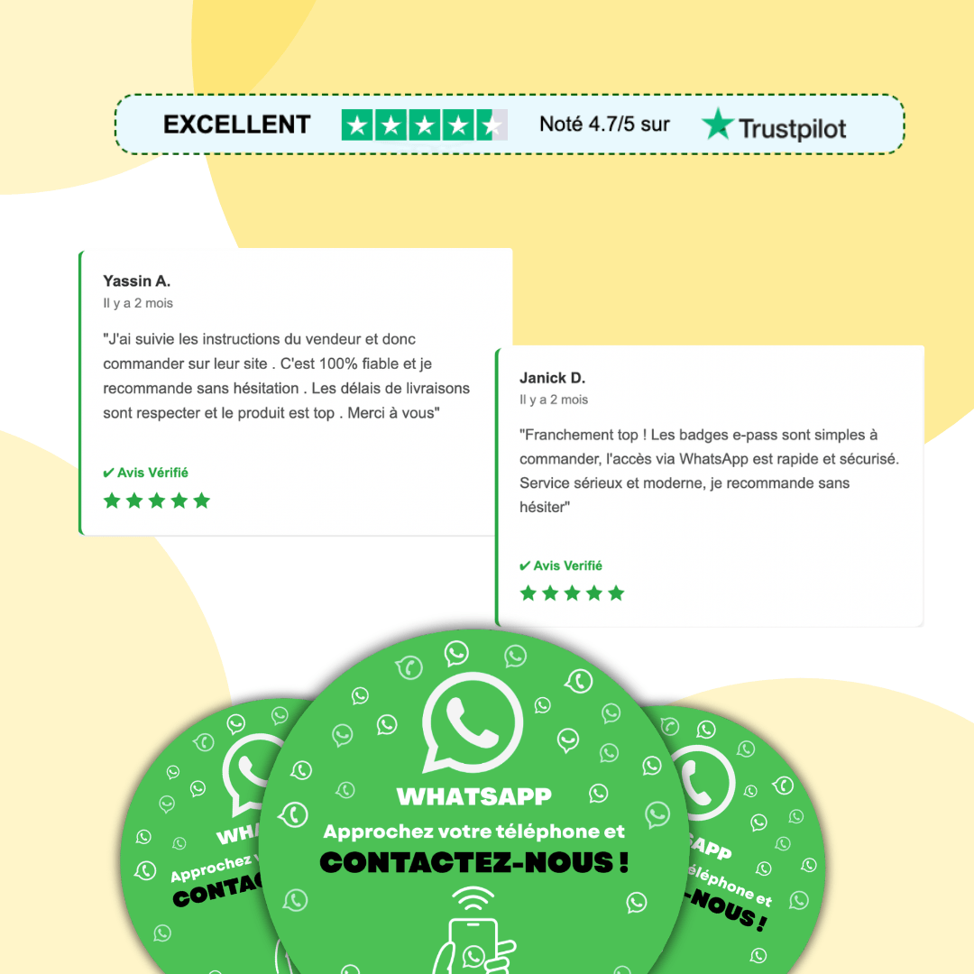 Plaque WhatsApp